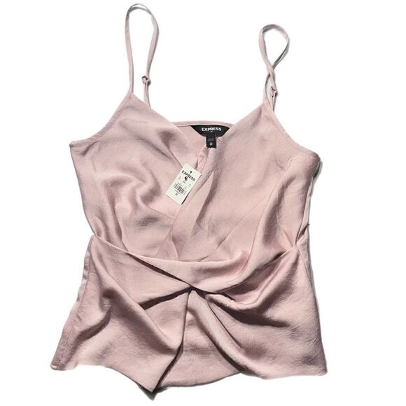 Express Mauve Silk Twist Top NWT - Picture 9 of 10